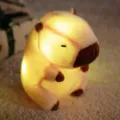 Cute glowing capybara plush night light, soft LED stuffed animal toy doll gift variant. - Brown
