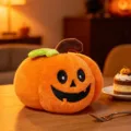 Halloween pumpkin plush toy cute soft cushion pillow spooky holiday decor stuffed doll - 17cm Round Eyed Pumpkin