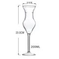 Kreatives Kristallglas menschlicher Koerper Rotwein Glas Kelch 200ml Bar Party Trinkglas - Weiß