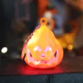 Φωτεινό μπρελόκ φαναράκι LED κολοκύθα Halloween με έντονο ζεστό πορτοκαλί φως - Μενταγιόν Μπρελόκ Κολοκύθας