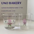 Exquisite 3D Rosen Glasbecher, transparente ästhetische Wassertasse mit Blumen Design für Küche. - 301-400ml / Transparent