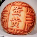 Cute mooncake plush pillow soft round cushion for Mid-Autumn festival cozy home decor - Egg Yolk Print Mooncake Throw Pillow