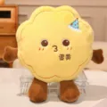 Cute mooncake plush pillow stuffed toy cartoon cushion cute festival gift home decor cozy item - Egg Yolk Mooncake Small Plush Pillow