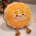 Cute mooncake plush pillow stuffed toy festive cushion holiday gift home decor soft. - Mid-Autumn Festival