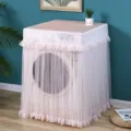 Rosa spitze waschmaschine staubschutzhülle abdeckung für frontlader waschmaschine neu. - Universelle Waschmaschinenabdeckung 60x60x80cm / Prinzessin Rosa