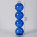 Vase en verre 4 sphères bleu moderne minimaliste décoration de bureau art fleur vase maison - Quatre boules bleu roi