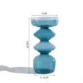 Creative glass bubble vase art transparent colored decor for living room dining table - Eternal Blue