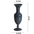 Morandi graue Glasvase Retro Stil nordisch dekorative Blumenarrangements 25cm Höhe - Blaugrau