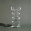 Modern transparent glass bubble vase stacked geometric decorative tabletop ornament clear - Eternal Transparent