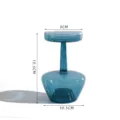 Creative glass bubble vase colored transparent art decorative piece for living room table. - Lamp Style Blue