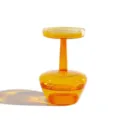 Creative amber glass vase modern transparent tabletop decoration living room ornament - Lamp Style Yellow