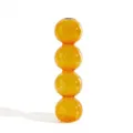 Creative glass bubble vase, colorful transparent modern aesthetic home decor tabletop piece - Four-Ball Yellow