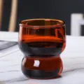 Tasse en verre ambre creative design taille pour cafe lait the usage quotidien maison - Ambre