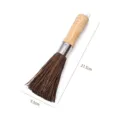 Cepillo de limpieza de cocina con mango de madera y cerdas de palma, herramienta duradera. - Cepillo para ollas de palma