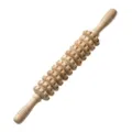 Handheld houten massageroller stick voor rug, nek en diepe weefsel spierontspanning tool. - Natuurlijke Roller Massager (12-Tands)