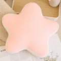 Cojin de peluche con estrella rosa, cojin suave para sofa, decoracion acogedora para hogar. - Estrella Rosa