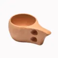 Tazza da campeggio in legno di faggio mug caffè portatile esterno kuksa variante modello - Circa 160ml / Tazza a Doppio Foro