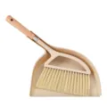 Mini wooden handle broom and dustpan set for desktop and keyboard cleaning, compact home tool. - Dustpan Set 86255