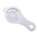 White plastic egg white separator kitchen tool for baking and cooking easy to use - White