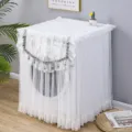 Weisse spitze waschmaschine abdeckung staubdicht schutz fuer frontlader haushaltsgeraete deko - Universelle Waschmaschinenabdeckung 60x60x80cm / Kleiner Jade Weiß