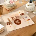 Copertura antipolvere per tavolino da tè tappetino decorativo per vassoi con testi cinesi moderni - Fortuna