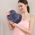 Dark Grey Silicone Back Scrubber Foot Massager Mat Bathroom Shower Exfoliating Pad - 110g High Quality / Gray