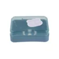 Plastic flip soap box with drainage design, perfect for bathroom, shower, and home daily use. - Blue