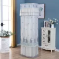 Elegante copertura antipolvere per condizionatore verticale ricamata, custodia in pizzo mesh. - 170*50*30 cm / Copri condizionatore a colonna blu pavone