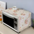 Floral lace microwave oven dust cover fabric decorative cloth for home kitchen appliance storage - Nectar