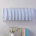 Copertura antipolvere per condizionatore in pizzo azzurro, elegante motivo floreale delicato. - 1-1,5 CV lunghezza 86 cm / Copertura blu Ru Meng Ling senza rimozione