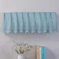 Copertura antipolvere per condizionatore in pizzo azzurro, elegante protezione murale. - 1-1,5 CV lunghezza 86 cm / Verde onirico - Utilizzabile senza rimozione