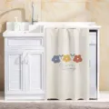 Waterproof washing machine cover curtain dustproof balcony vanity cabinet cloth shield decoration - Three Little Flowers - Waterproof Upgrade