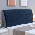 Fodera trapuntata per testata in blu scuro, design morbido e coprente per letti moderni. - 1.5m / Velluto d'Olanda rombo piccolo - grigio scuro