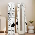 Standing round air conditioner cover dustproof cartoon design tall vertical AC protector fabric - Diameter 38 * Height 175cm / Sleepwalking World - Thickened Elastic Fabric