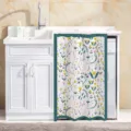 Washing machine sunshade cover waterproof dustproof floral printed curtain variant. - Street Flowers - Waterproof Upgrade