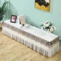 Fundas antipolvo impermeables para zapatero mantel rectangular decorativo protector - Ancho 35 * largo 120 * alto 40 cm / Alice blanco crema