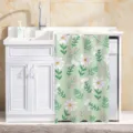 Washing machine dust cover balcony sunshade curtain waterproof floral print fabric pull curtain - Life Like Summer Flowers - Waterproof Upgrade