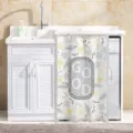 Waterproof washing machine cover dustproof sunshade curtain for balcony washing appliance. - Memories of Jiangnan - Upgraded Waterproof