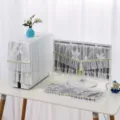 Σετ καπάκια προστασίας από σκόνη υπολογιστή από δαντέλα με κομψά κρόσσια για οθόνη. - Ονειρικό λευκό σετ 3 τεμαχίων