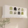 Copertura antipolvere per condizionatore a parete in tessuto con eleganti motivi ad arco geometrici. - 82*30*20 cm (si consiglia la taglia più grande) / Qingzhu Mange