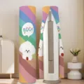 Vertical round air conditioner cover dustproof cartoon rainbow cute dog pattern decor - BOO - Thickened Elastic Fabric