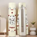 Vertical round air conditioner dust cover, cute puppy cartoon pattern, fabric protector. - Puppy Pattern Thickened Elastic Fabric