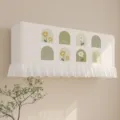 Copertura antipolvere per condizionatore a parete con stampa floreale e orlo in pizzo. - 102*30*20 cm / Yeyu Huajian