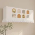 Copertura antipolvere decorativa per climatizzatore a parete con motivo carino e bordo in pizzo - 82*30*20 cm (si consiglia la taglia più grande) / Nuanhua Manxu