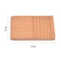 Beech wood soap dish, draining bar soap holder, bathroom wooden soap tray for home. - Square Beechwood Linear Soap Box
