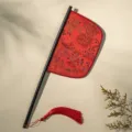 Abanico de estilo chino clásico con borla, ideal como accesorio fotográfico y de danza. - Abanico Xuzhou (forma de cuchillo)
