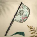 Abanico de estilo chino vintage portátil palacio abanico Hanfu accesorio de foto regalo - Qianzi - Abanico de cuchillos