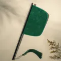 Traditionele Chinese donkergroene waaier, elegante dansrekwisiet voor Hanfu-fotografie. - Daiqiu vouwwaaier