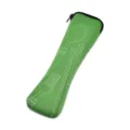 Portable green canvas cutlery storage bag with cute spoon fork and chopstick stitching. - Cloth Bags (Cutlery Not Included) / Green