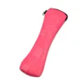 Pink canvas tableware storage pouch with cutlery stitching variant for portable set - Cloth Bags (Cutlery Not Included) / Rose Red